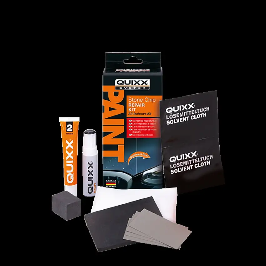 QUIXX KIT DE RéPARATION D'IMPACTS DE PIERRES AVEC PEINTURE ARGENTéE