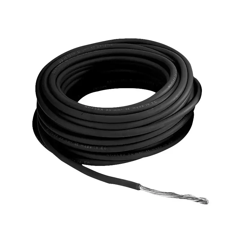 Câble 1 mm² double isolation - Noir - 25 Mètres - fils - remorque