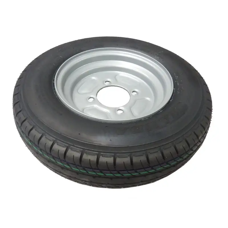 Roue Remorque 450X10 4TR115 - Jante 10 pouces - charge max 325 kg