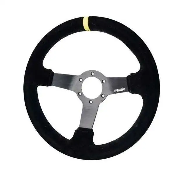 Simoni Racing Volant sport Carrera 320mm  Noir Suède Deep Dish  47mm