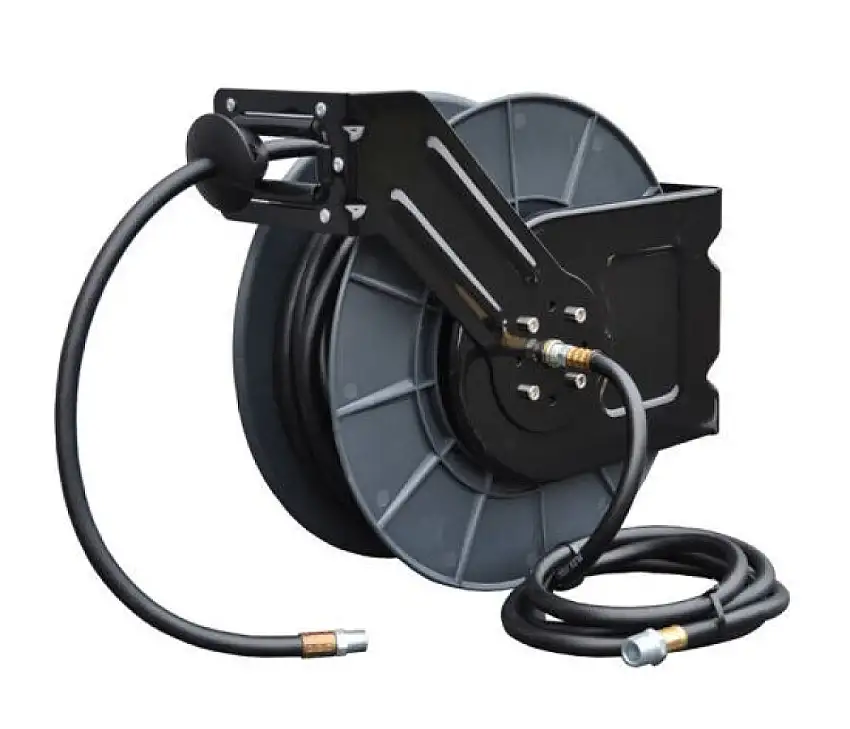 ENROULEUR DE TUYAU D'AIR COMPRIMé STEINER Ø8X12MM AVEC TUYAU PU DE 18M