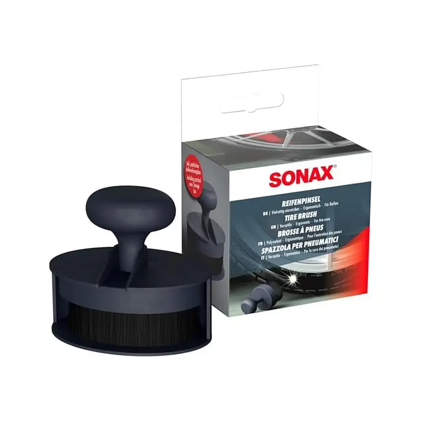 SONAX APPLICATEUR BROSSE à PNEUS AVEC POILS, 60X40MM