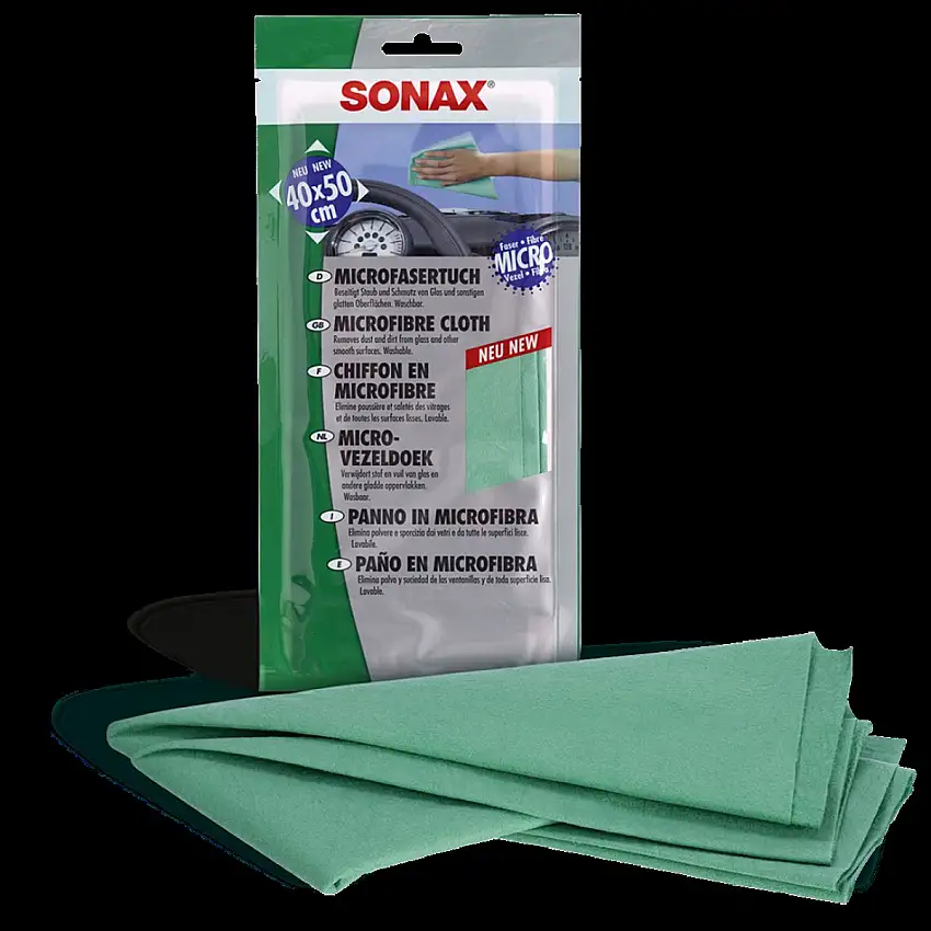 CHIFFON MICROFIBRE SONAX ANTISTATIQUE SANS PELUCHE 40X50CM