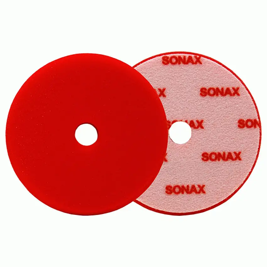ÉPONGE DE POLISSAGE SONAX ROUGE 143 DA Ø125MM POUR POLISSAGE INTENSIF