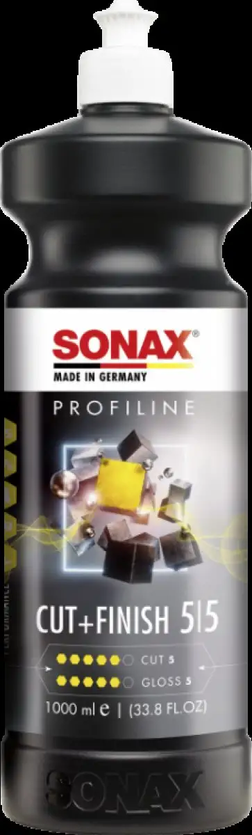 SONAX PROFILINE CUT & FINISH 5/5, 250ML - PâTE à POLIR HAUT DE GAMME POUR UNE CORRECTION RAPIDE DE LA PEINTURE