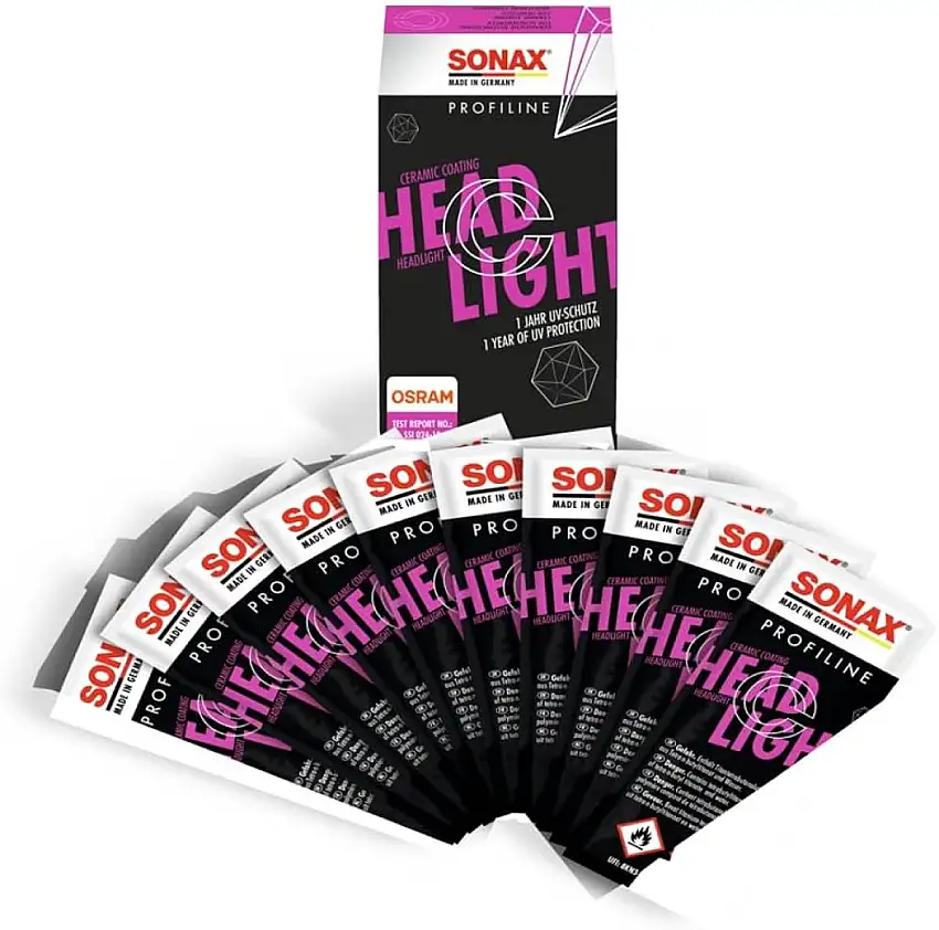 SONAX PROFILINE HEADLIGHT COATING 50ML PROTECTION CéRAMIQUE POUR PHARES EN PLASTIQUE