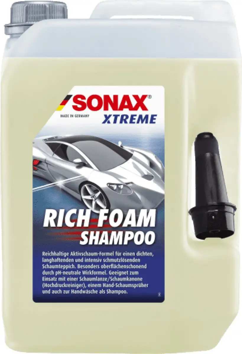 SONAX XTREME RICH FOAM SHAMPOO 5L FORMULE MOUSSANTE PUISSANTE
