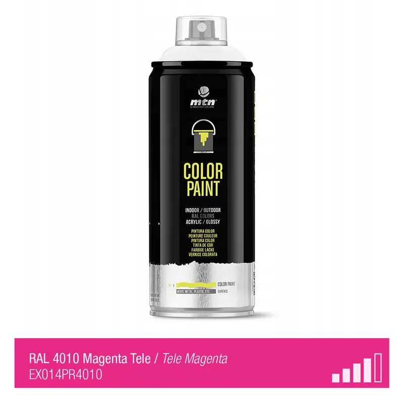 Spray de peinture de couleur RAL 4010 - Magenta - MONTANA PRO