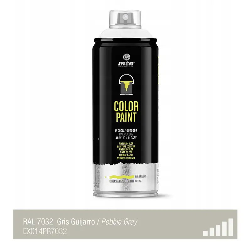 Spray de peinture de couleur RAL 7032 - Gris Galet - MONTANA PRO