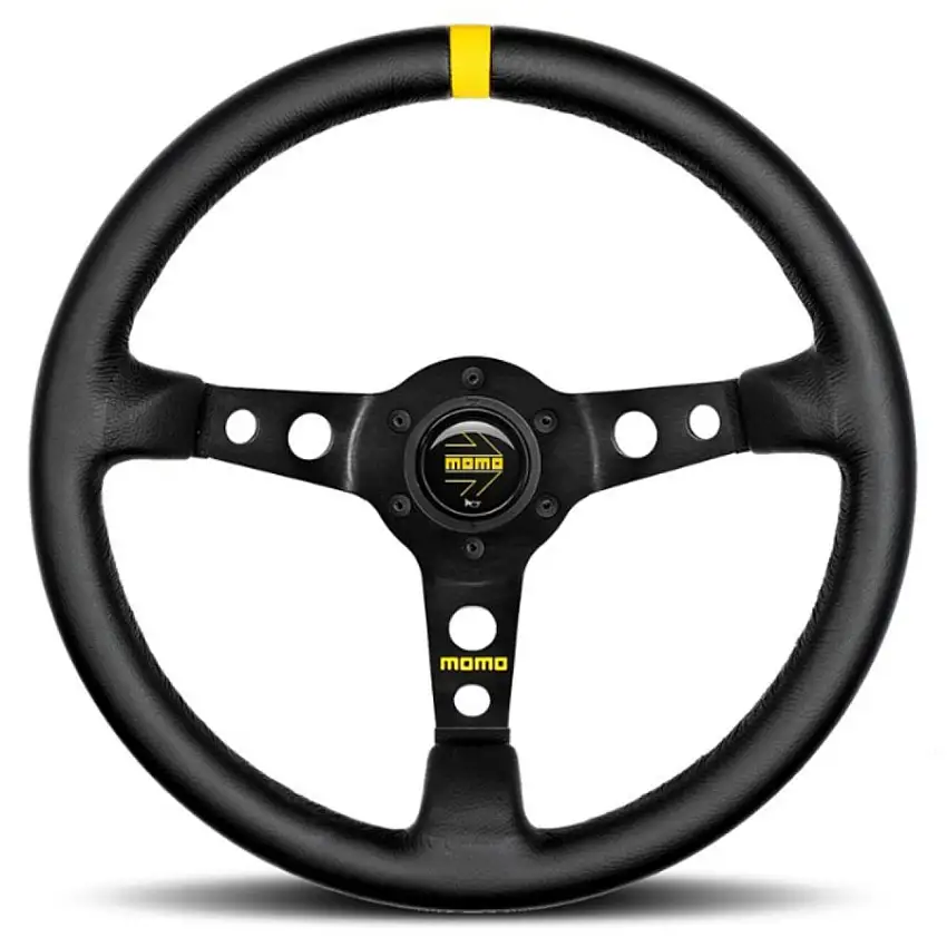Volant MOMO MOD07 Cuir Noir