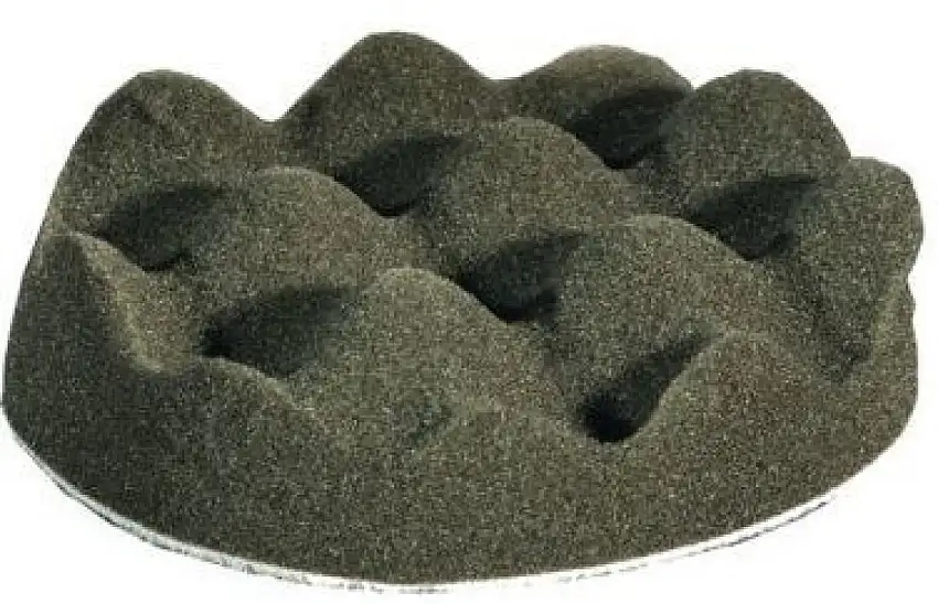 ÉPONGE DE POLISSAGE STEINER Ø80MM NOIRE EXTRA DOUCE STRUCTURE GAUFRéE