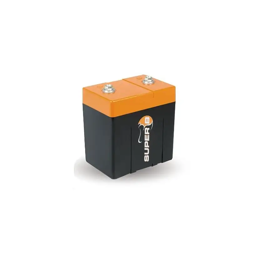 Batterie SUPER B au Lithium Fer Phosphate 10 Ah démarrage 600 A dimensions 120 x 80 x 127 mm
