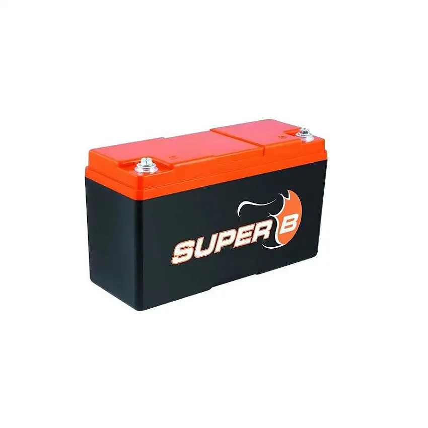 Batterie SUPER B au Lithium Fer Phosphate 15 Ah démarrage 900 A dimensions extrêmes 250 x 97 x 156 mm