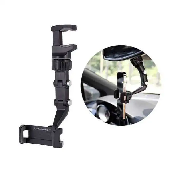 Support téléphone attaché avec un clip au miroir