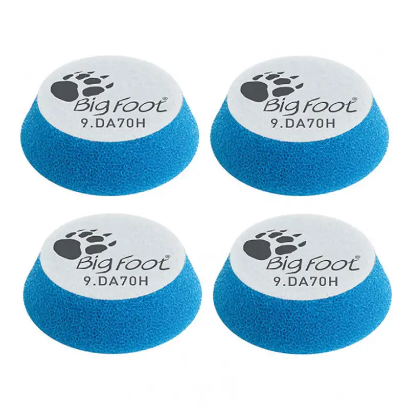 Tampon de polissage en mousse - Bleu dur - 70mm - 4pcs - RUPES