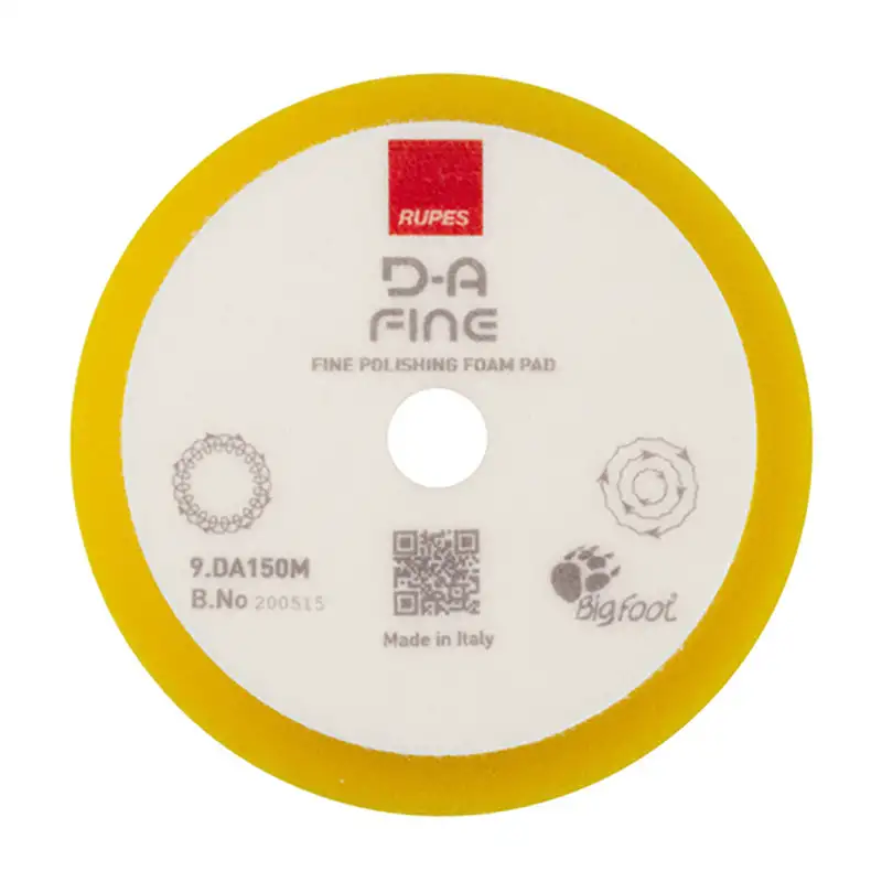 Tampon en mousse de polissage - Jaune - 150mm - RUPES