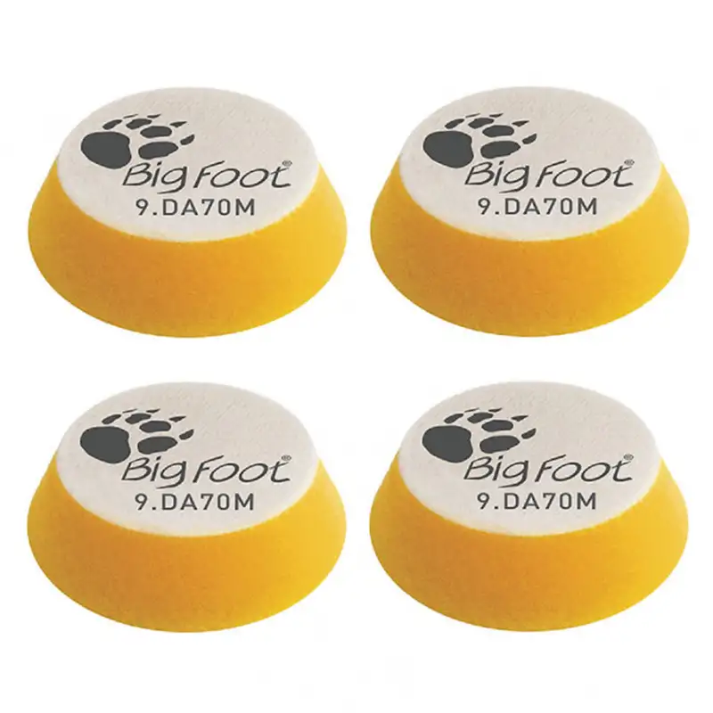 Tampon en mousse de polissage - Jaune - 70mm - 4pcs - RUPES