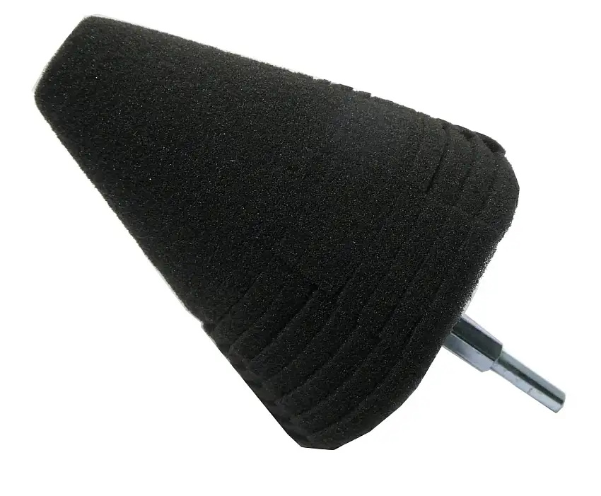UNI-BALL CôNE DE POLISSAGE FINITION NOIR 100MM POUR POLISSAGE HAUTE BRILLANCE