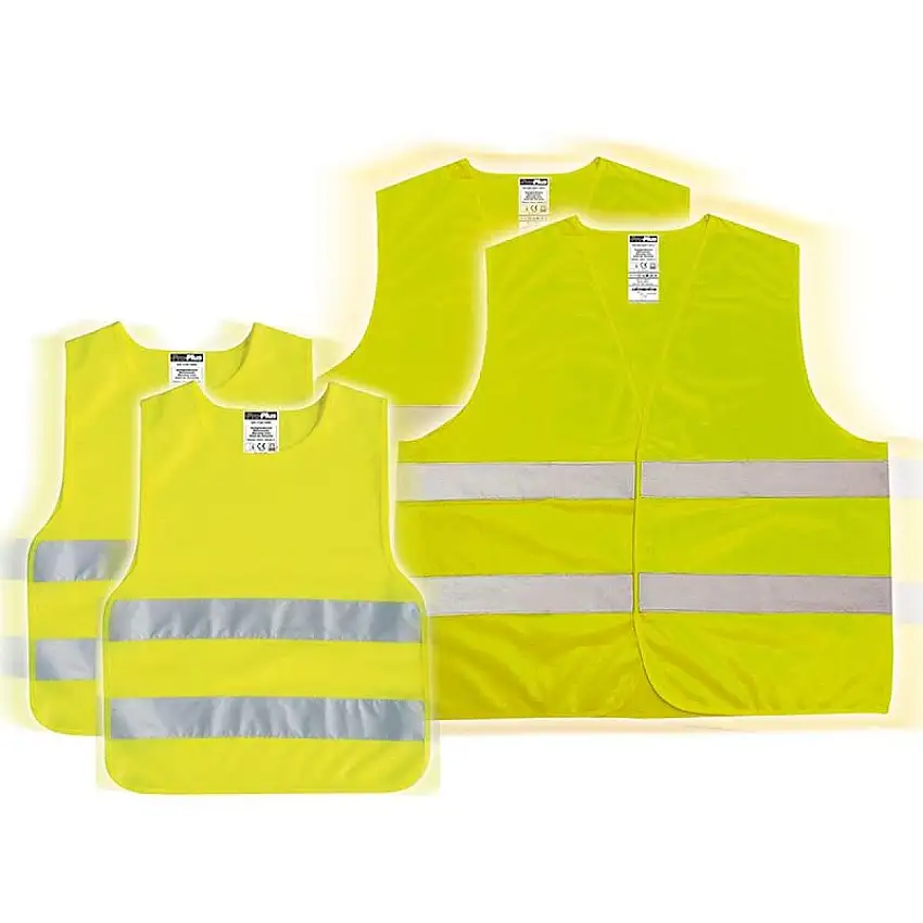 PROPLUS GILETS DE SéCURITé FLUORESCENTS PACK FAMILIAL 4 PIèCES