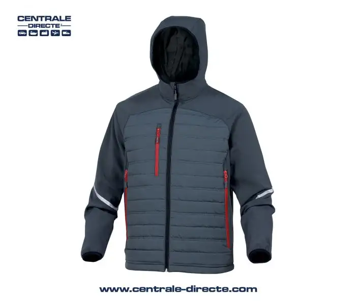 Blouson bi-matière MOTION - gris