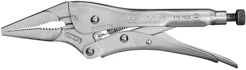 KS-TOOLS PINCE-éTAU à BEC LONG 210MM AVEC MâCHOIRES FORGéES
