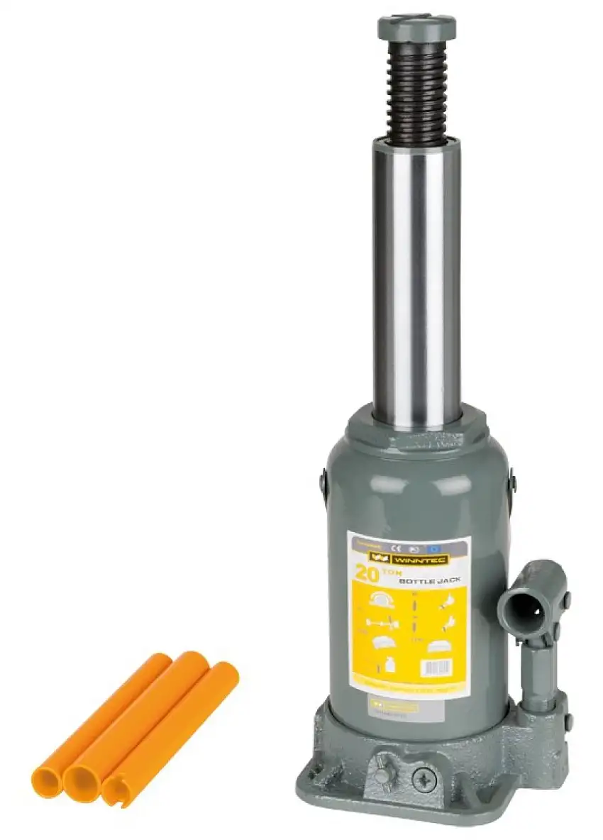 CRIC BOUTEILLE WINNTEC 30 TONNES AVEC SOUPAPE DE SURPRESSION ET POIGNéE DE LEVAGE DéMONTABLE