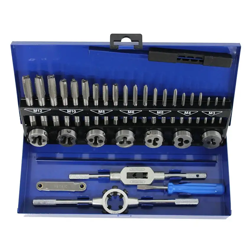 XPTOOLS COFFRET TARAUDS ET FILIèRES MéTRIQUE M3-M12 32 PIèCES