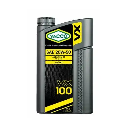 HUILE MOTEUR YACCO VX 100 20W50
