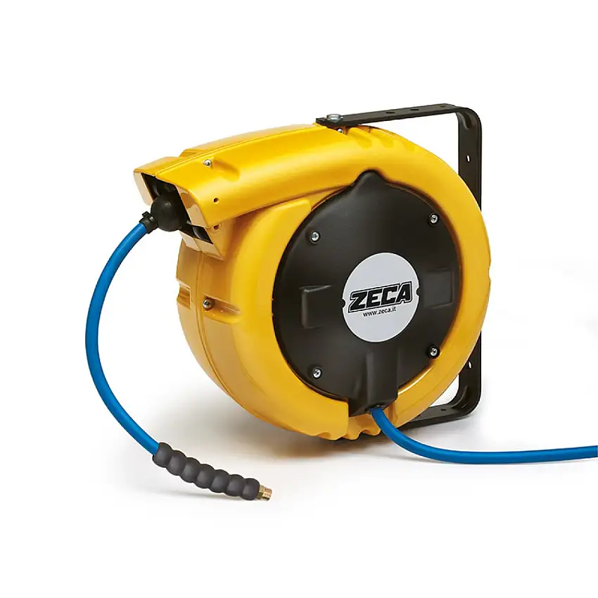 ENROULEUR DE TUYAU ZECA 8 MM 12+2 M PVC POUR AIR ET EAU