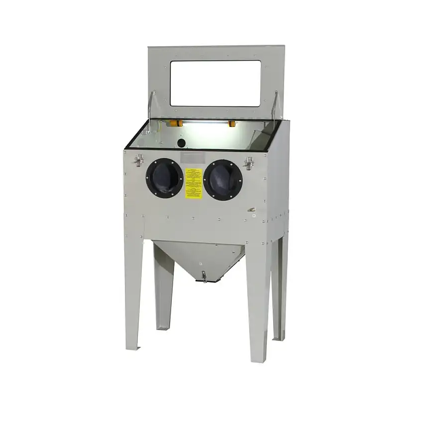 CABINE DE SABLAGE ZIONAIR 220 LITRES AVEC TRAPPE AVANT POUR UN NETTOYAGE EFFICACE