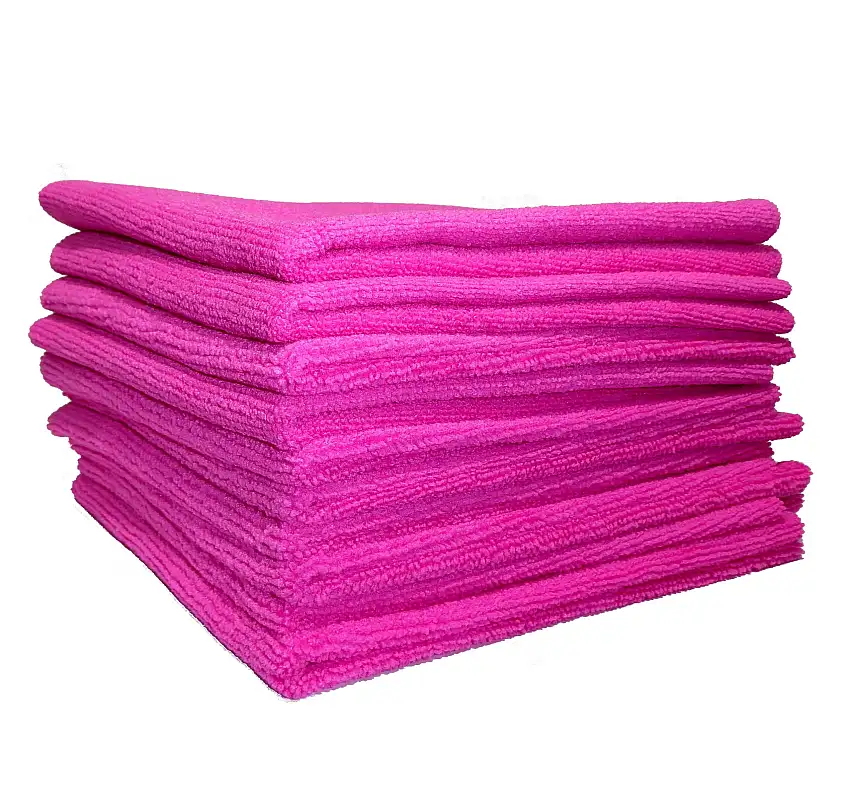 ZVIZZER PACK DE SERVIETTES MICROFIBRES, ROUGE, 40X40CM, 10PCS