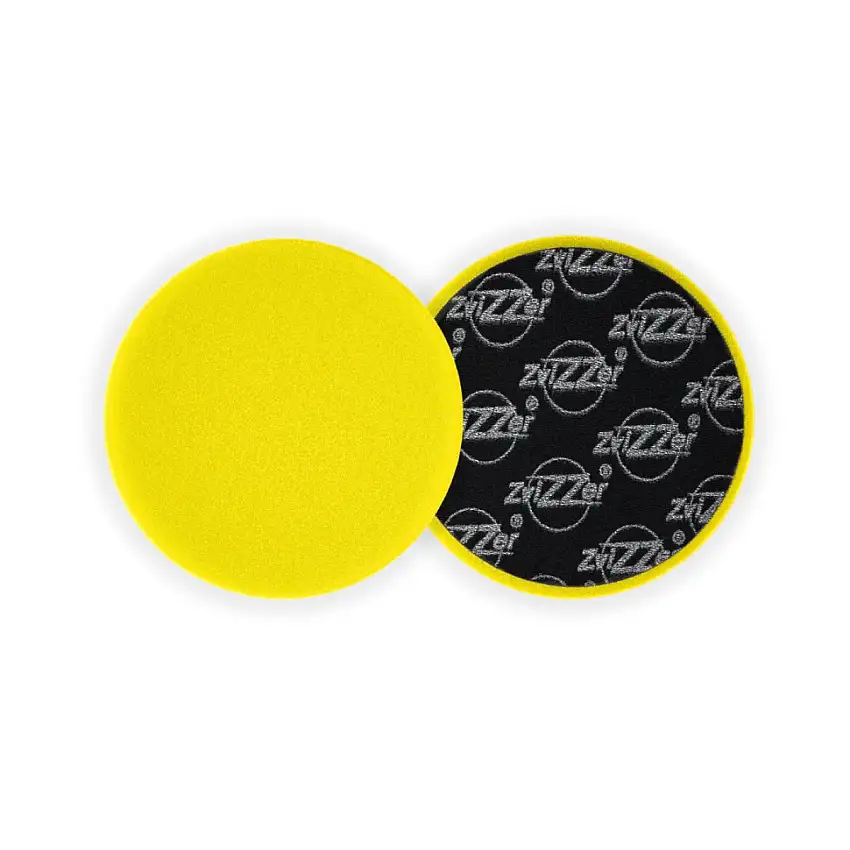 ZVIZZER STANDARD PAD FINE JAUNE Ø90/12/76MM POUR POLISSEUSES ROTATIVES