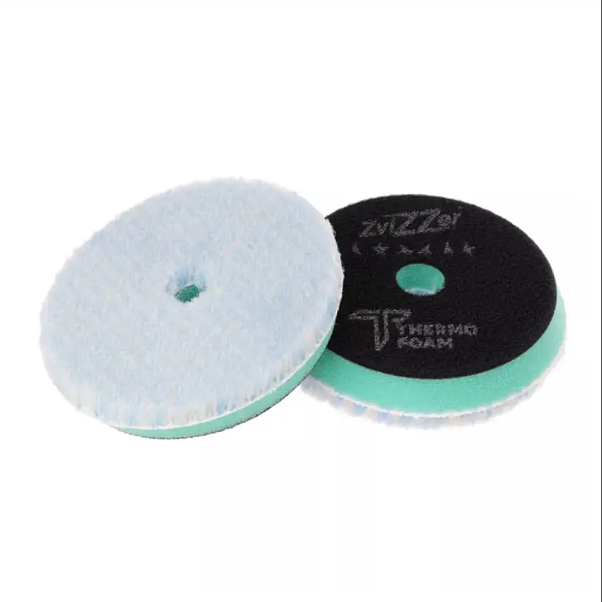 ZVIZZER THERMO HYBRID WOOL PAD HEAVY CUT VERT Ø90/15/76MM (2 PIèCES)